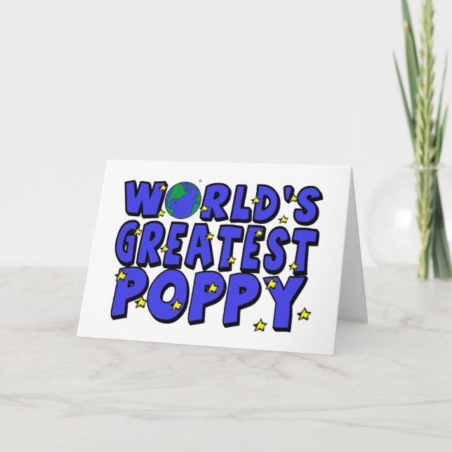 World's Greatest Poppy Card (Front)