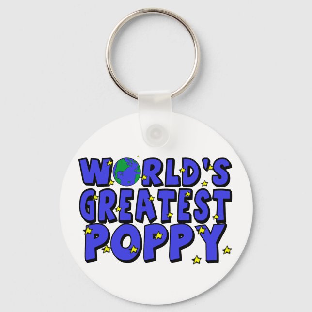 World's Greatest Poppy Keychain (Front)