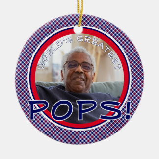World's Greatest Pops Personalized Ornament