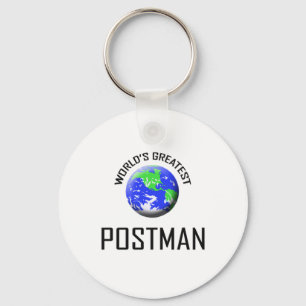 World's Greatest Postman Keychain