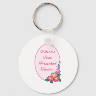 World's Greatest Preschool Teacher Keychain