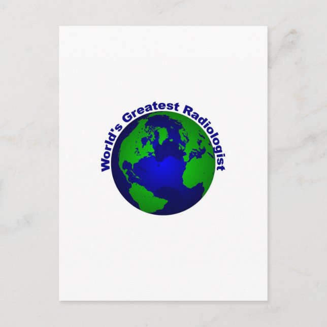 World's Greatest Radiologist Postcard (Front)