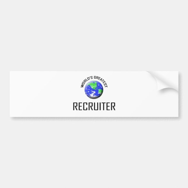 World's Greatest Recruiter Bumper Sticker (Front)