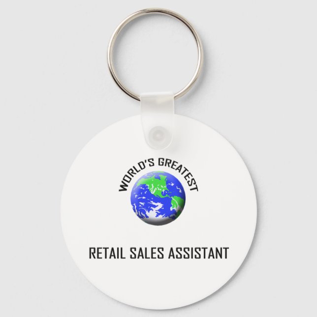 World's Greatest Retail Sales Assistant Keychain (Front)