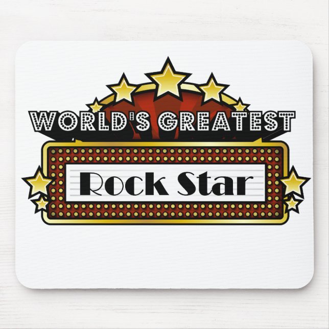World's Greatest Rock Star Mouse Pad (Front)