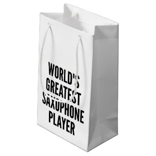 Worlds Greatest Saxophone Player Small Gift Bag