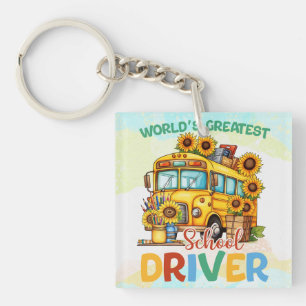World's Greatest School Bus Driver Keychain