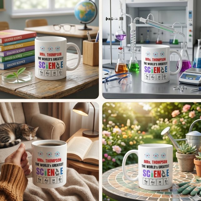 World's Greatest Science Teacher Personalized Coffee Mug (World's Greatest Science Teacher Personalized Coffee Mug)