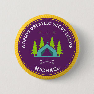 World's Greatest Scout Leader 2 Inch Round Button
