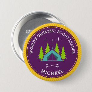 World's Greatest Scout Leader 7.5 Cm Round Badge 3 Inch Round Button