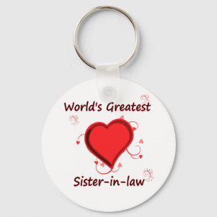 World's Greatest sister-in-law Keychain