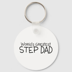 Worlds Greatest Step Dad Keychain