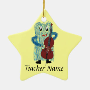 World's Greatest String Teacher! Ceramic Ornament