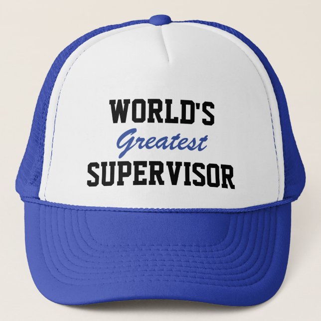 World's greatest supervisor cap (Front)