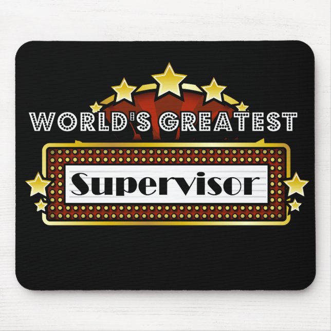 World's Greatest Supervisor Mouse Pad (Front)