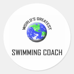 World's Greatest Swimming Coach Classic Round Sticker