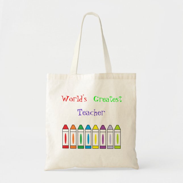 "World's Greatest Teacher" Bag (Front)