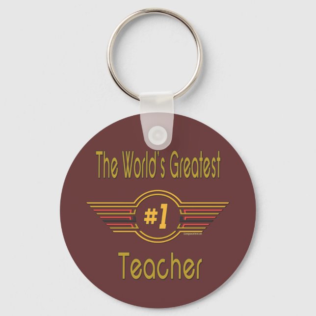 World's Greatest Teacher Keychain (Front)
