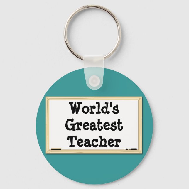 World's Greatest Teacher Whiteboard Keychain (Front)