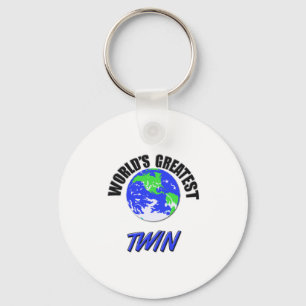 World's Greatest Twin Keychain