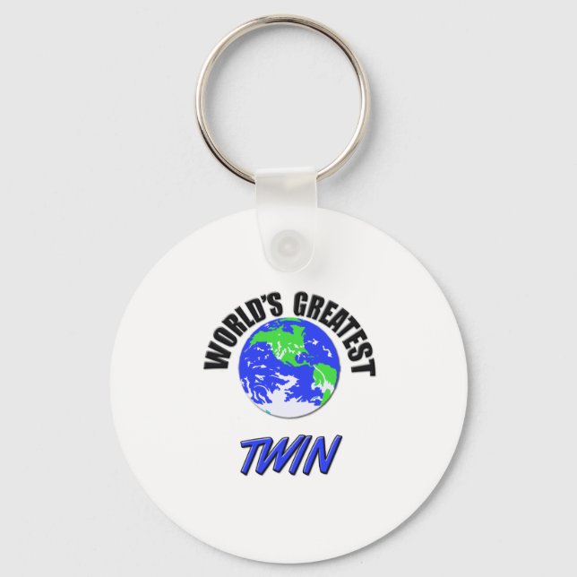 World's Greatest Twin Keychain (Front)