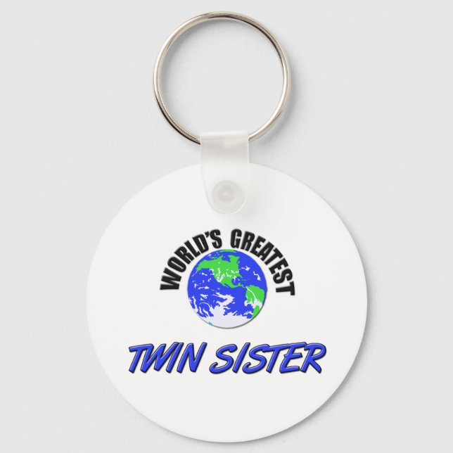 World's Greatest Twin Sisters Keychain (Front)