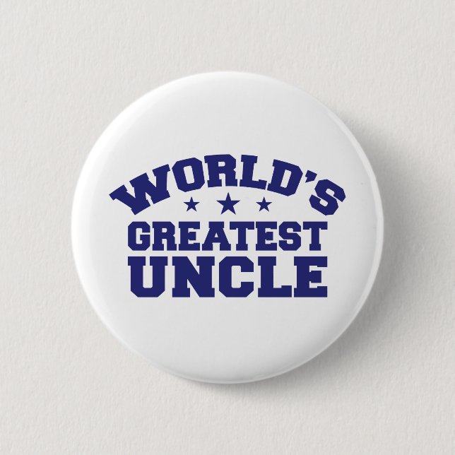 World's Greatest Uncle 2 Inch Round Button (Front)