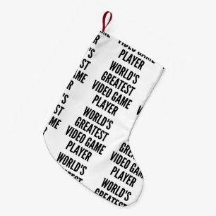 Worlds Greatest Video Game Player Small Christmas Stocking