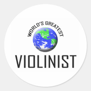 World's Greatest Violinist Classic Round Sticker