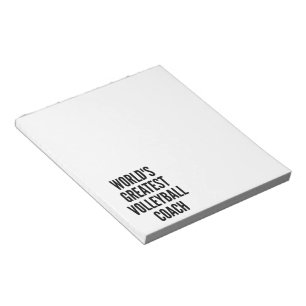 Worlds Greatest Volleyball Coach Notepad