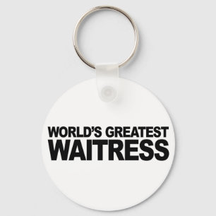 World's Greatest Waitress Keychain
