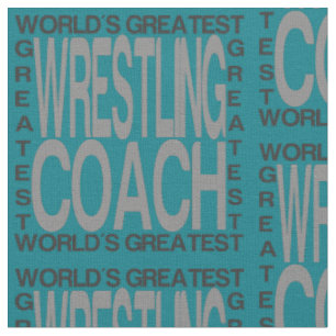 Worlds Greatest Wrestling Coach Fabric