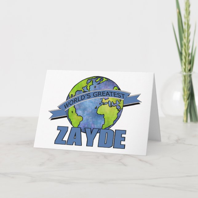 World's Greatest Zayde Card (Front)
