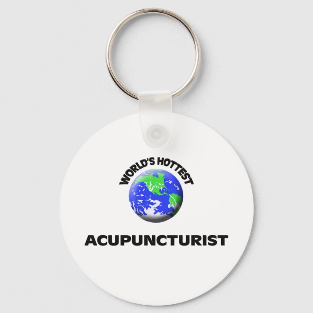 World's Hottest Acupuncturist Keychain (Front)