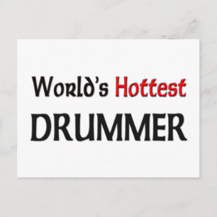 Worlds Hottest Drummer Postcard