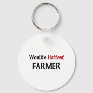 Worlds Hottest Farmer Keychain