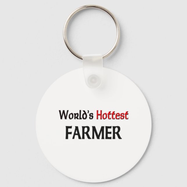 Worlds Hottest Farmer Keychain (Front)