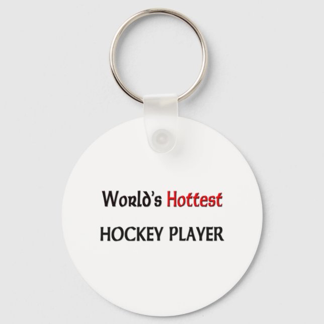 Worlds Hottest Hockey Player Keychain (Front)