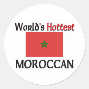 World's Hottest Moroccan Classic Round Sticker
