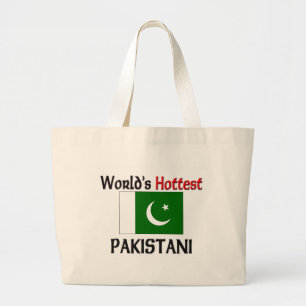 World's Hottest Pakistani Large Tote Bag