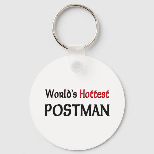 Worlds Hottest Postman Keychain (Front)