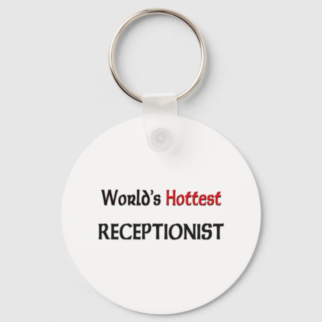Worlds Hottest Receptionist Keychain (Front)