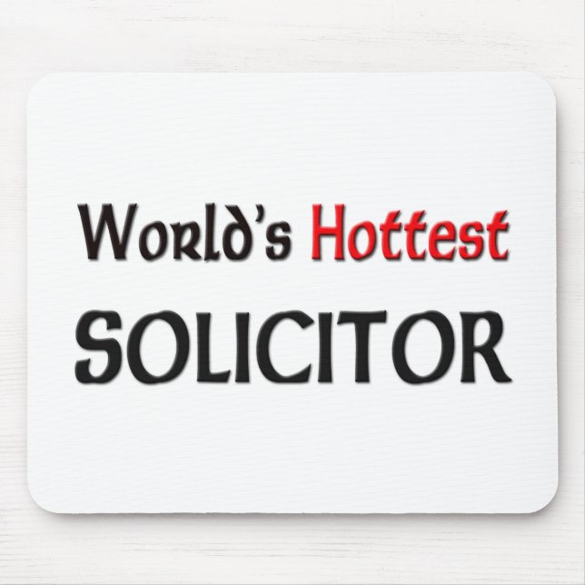 Worlds Hottest Solicitor Mouse Pad (Front)