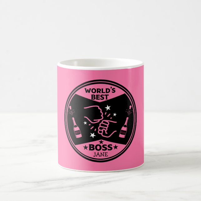 World's lady Greatest Boss Coffee Mug (Center)