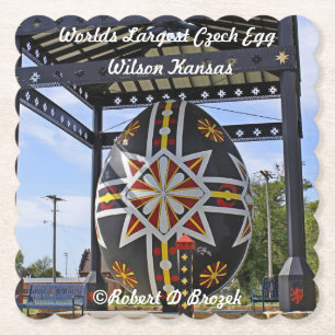 Worlds Largest Czech Egg Paper Coaster