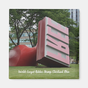 World's Largest Rubber Stamp Refrigerator Magnet