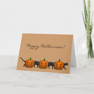 World's Longest Halloween Cat Card