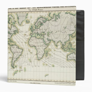 World's magnetic declination binder