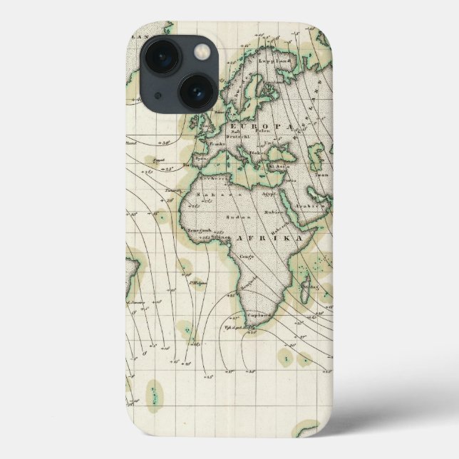 World's magnetic declination Case-Mate iPhone case (Back)