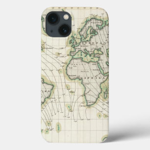 World's magnetic declination iPhone 13 case
